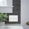 Lutron Fassada 3 Gang Wallplate for Toggle-Style Dimmer and Switches,