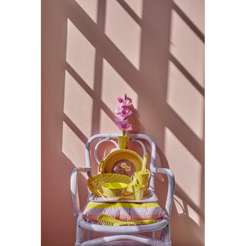 RICE BY RICE Yellow Sunny Days Print Bowl