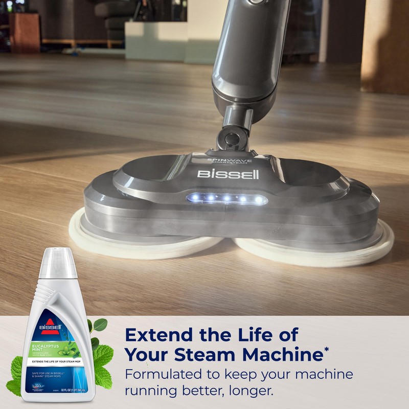 BISSELL EUCALYPTUS MINT DEMINERALIZED STEAM MOP WATER, 32 ounces, 1392,
