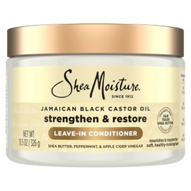 SheaMoisture Jamaican Black Castor Oil, Strengthen & Restore Leave-In Conditioner, 11.5 fl oz (340 ml)