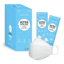[Clear Sky] Yellow dust quarantine mask KF94, 50 sheets, 1 piece, individually wrapped, strap adjustment function / [맑은하늘] 황사 방역 마스크 KF94 50매 1매입개별포장 끈조절기능
