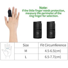 Finger Protection Sports Finger Support Pack of 2 Finger Stabiliser with Adjustable Attachment Strap for Sports Injuries Arthritis Pain Finger Bandage Soft Finger Splint Neoprene Finger Support
