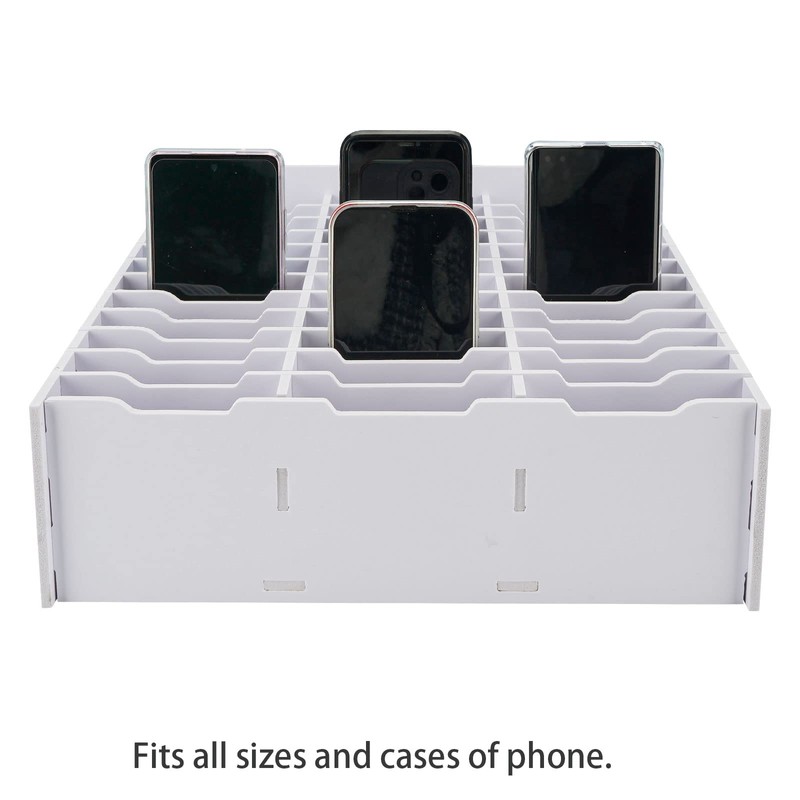 SANFURNEY 36 Slots Cell Phone Storage Box for Classroom Calculator