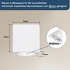ZMH Surface-Mounted Spotlight GU10: Surface-Mounted Spotlight Square Ceiling Spotlights Ceiling