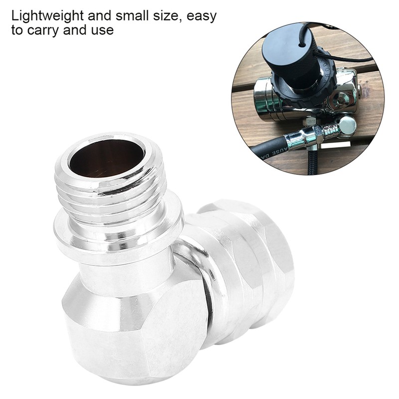 110 Degree Chrome Plated Brass Regulator Swivel Adapter Connector for
