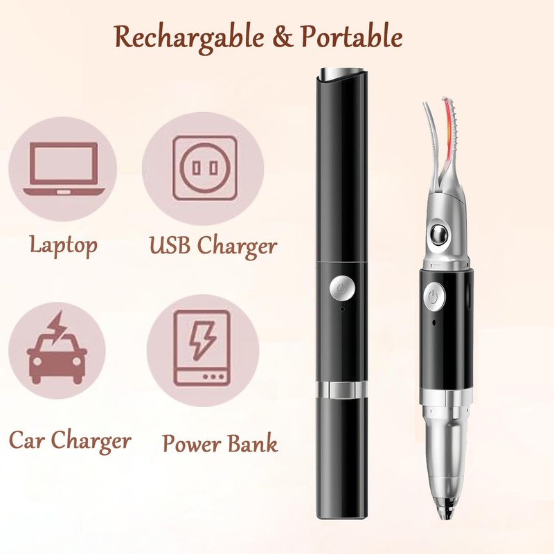 Heated Eyelash Curler - 2 in 1 Eye Lash Curler