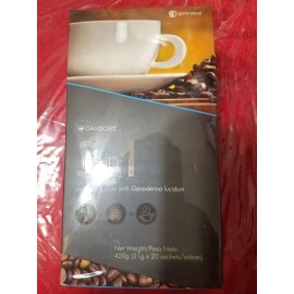 Ganocafe 3 in 1 enriched with Ganoderma lucidum 20 sachets by 21 g 12/2025 New