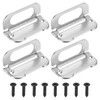 PATIKIL Recessed Pull Door Handle, 4 Pack Invisible Flush Pull