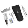 6pcs Beard Kit Shaving Knife Blade Beard Brush Scissors Storage