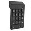 Wireless Number Pad 2.4G Receiver Black 18 Concave Keys Battery