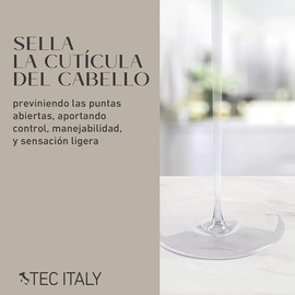 Tec Italy Silk System Shine Sérum Capilar para Cabello Seco y Dañado Suaviza Controla el Frizz Aporta Brillo y Suavidad Protección Térmica con Aceite 