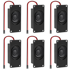 AITIAO 6pcs Speaker 3 Watt 8 Ohm Single Cavity 8ohm 3w Mini Speaker with Separating Interface Full-Range Cavity Mobile Portable Advertising Machine Speaker Connector 3.3V 5V