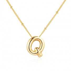 VCCKNB JEWELRY Initial Necklaces for Women and Girls, 14K Gold Plated, Letter Pendant Necklace from A-Z, Monogram Necklaces, Alphabet Initial Jewelry, Dainty, Trendy, 14K Gold Plated