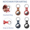 BuFan Airtag Holder with Keychain and Lock, [4 Pack] Funda