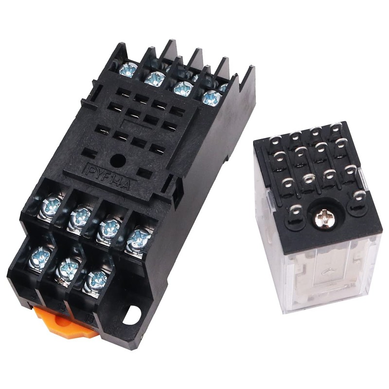 2 x Mini AC220V Relay Electromagnetic Switch 8-Pin Relay DPDT