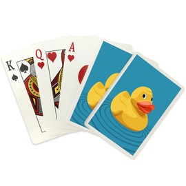Rubber Duck, Letterpress (52 Playing Cards, Poker Size Card Deck with Jokers)