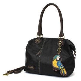 CHALA Laser Cut Crossbody Shoulder bag Tote Bag Faux Leather Black