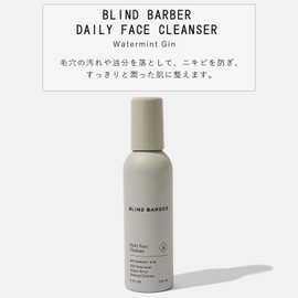  BLIND BARBER Men’s Face Cleanser, For Sebum and Shine Pores, Water Mint, Gin, Daily Face Cleanser, Face Cleanser, For Pore Stains, Blackheads, For Men, Sticky, Skin Care, Face