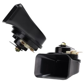 AOLIHAN Car Horn Universal Replacement Kit for Car, Motorcycle, Truck, Boat - 12V Loud Waterproof Double Horn, Super Loud Train Electric Snail Air Horns(Boutique Snail Horn)