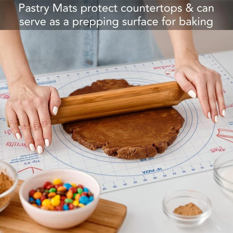 First Dawn Flexible Plastic Pastry Mat 24" x 18" Made
