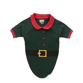 Lazy One Matching Family Christmas Pajamas, Elf Matching Christmas PJs for Family, Adult Tees & Pants Separates (Dog Shirt, M)