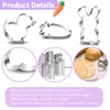 JALEVID Easter cookie cutter, 11 pieces, Easter cookie cutters, Easter