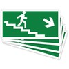 pubblimania Emergency Exit Stairs Right, Aluminium Composite 3 mm Thick