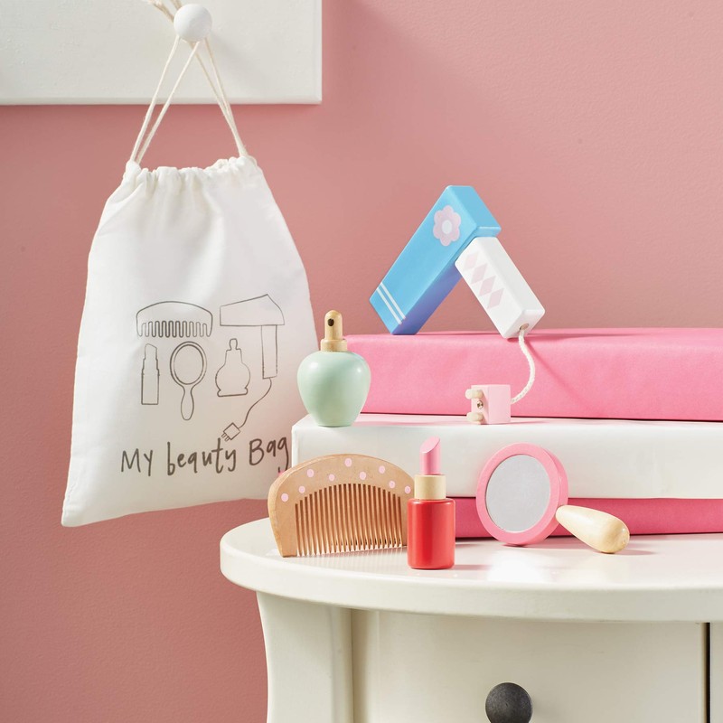 Mud Pie Make Up Wood Toy Play Set, Multi