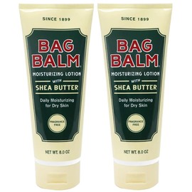Bag Balm Moistuzing Body Lotion with Shea Butter, Daily Moisturizing for Dry Skin | Pack of 2 8oz Tubes