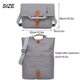 Rexmore Canvas Messenger Bag for Men, Vintage Causal Folding Crossbody Shoulder Handbag Purse Bag Travel Satchel Bags