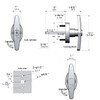 StartFine 5½" T-Handle Shed Door Lock Handle with Lock Keyed