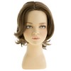 Dsimeig Short Brown Boy Wig Synthetic Layered Wavy Child Wig