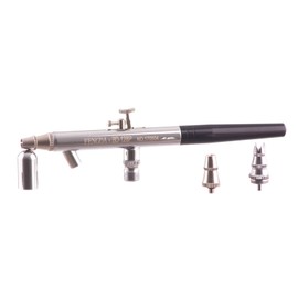 Two Airbrush Set Gravity and Suction Feed Double Action 4 Nozzles + Accessories
