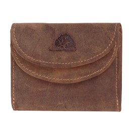 Greenburry 1798-25 Vintage Leather Mini Wallet, Handmade, brown, Vintage