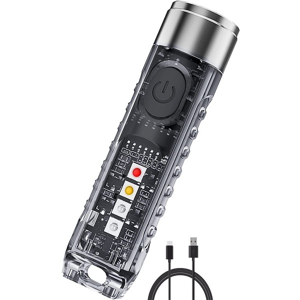 Jeebel Mini Torch 400 Lumen Rechargeable LED Keychain Torch with