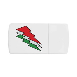 'Italian Flag Thunder' Pill Box with Tablet Splitter (PI00030805)