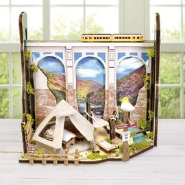 miniature house kit glamping in the wilderness