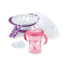 NUK Learn-to-Eat set in gift box with cup, learning bowl and spoon