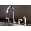 Kingston Brass FB7791PLSP Victorian 8-inch Centerset Kitchen Faucet, Chrome