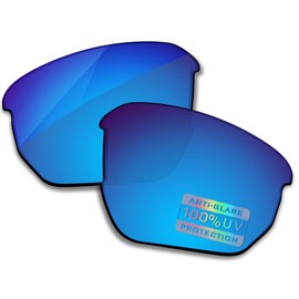 Bowyer POLARIZED Replacement Lenses for Oakley Flak Beta OO9363 Sunglasses - Surf Blue Mirror