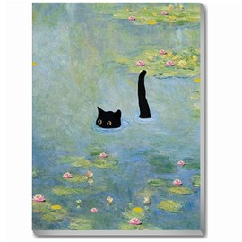 VIGEGU Black Cat Diamond Art Kits for Adults with Framed - 5D Diamond Painting Kits for Adults Beginner,Full Round Drill DIY Paint by Diamonds Dot Gem Art and Crafts,for Home Decor 8X12Inch