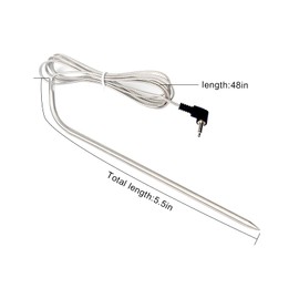 Carkio 2-Pack Replacement Meat Probes for Masterbuilt with Grill Clips and Probe Grommet,Fit for Masterbuilt Gravity Series 560/800/1050 XL Digital Charcoal Grill+Smoker Accessories,BBQ Temp Probe