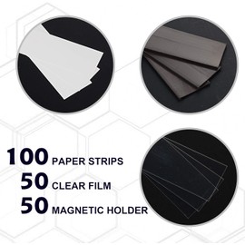 LLPT Magnetic Label Holder, Writeable Magnetic Labels for School, Office, Whiteboards, Refrigerators, Magnetic Boards (MH20526), Pack of 26, 12.7 mm x 50 mm