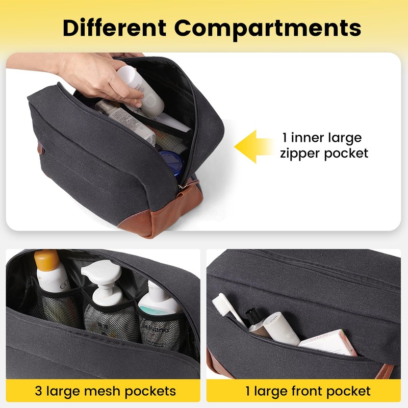 Vorspack Large Travel Toiletry Bag - Hanging Toiletry Bag for