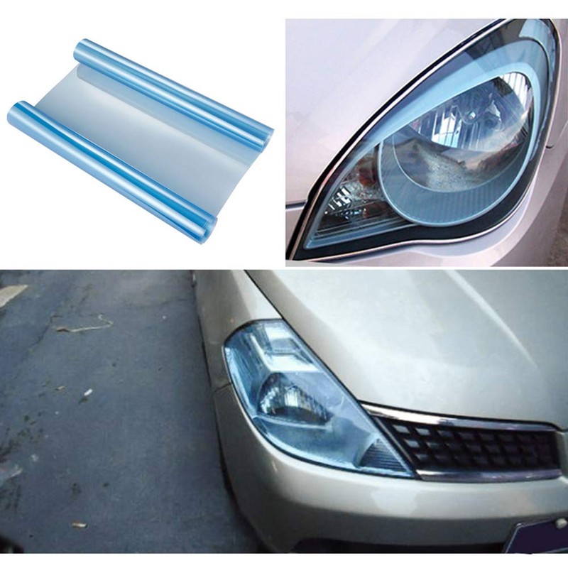 LZLRUN Extra-Wide Headlight Taillight Vinyl Tint Wrap 16 Inch x