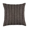 Abstract Lines Pattern in Beige on Black AEY316 Throw Pillow
