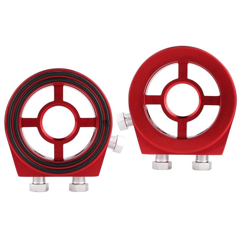 Aluminum Alloy Universal Oil Filter Temperature Cooler Gauge Sandwich Plate