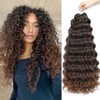 Ocean Wave Crochet Hair 24inch 3Packs，Beach Curl Crochet Hair Wet