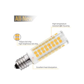 2-Pack E14 Socket Light Bulb, Range Hood Light Bulb European Base 110V E-14 Equivalent to 70W Incandescent Bulb No-Dimmable , 4173175 Oven Light 15w 130v Bulb Replacement