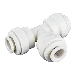 IPW Industries Inc-John Guest - (PP0208W) Polypropylene Union Tee Quick Connect Fitting - White 1/4" OD / 10 Pack